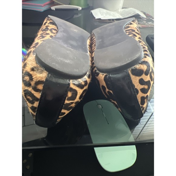MERONA Cheetah Leopard Animal Faux Calf Hair Ballet Flats Casual Shoes Size 7 - Picture 8 of 11